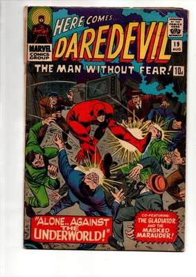 (MS) Marvel Daredevil 19 Rare VG 4.0 Comic Bag Board Silver Age 1966 Classic