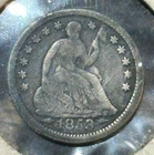 1853 Arrows Seated Liberty Half Dime Nice Original Fine CHRC
