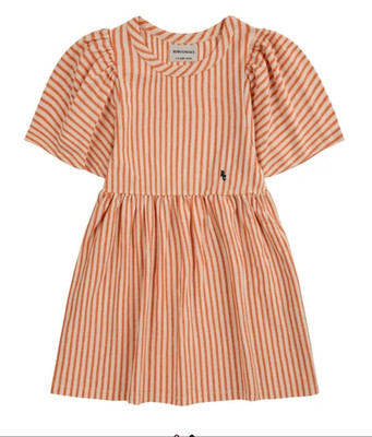 BOBO CHOSES  Striped Organic Cotton Dress | Orange G27, $90