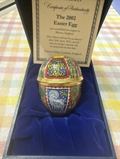 Halcyon Days Enamels - 2002 Easter Egg - Trinket Box