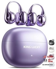Clip-On Earbuds Gen 3, Open-Ear Wireless Bluetooth 6.0 Standard Purple