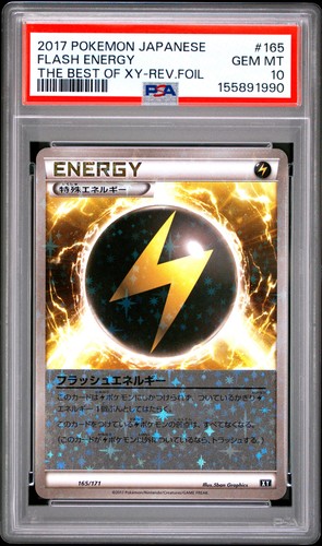 2017 POKEMON JAPANESE THE BEST OF XY #165 FLASH ENERGY-REVERSE FOIL PSA 10