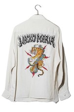 WACKO MARIA Tim Lehi 50s Style Ivory Tencel Long Sleeve Shirt M/NWOT