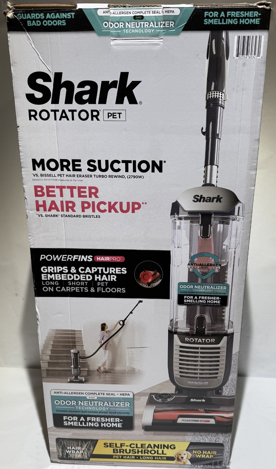 Shark Vacuum Cleaner Rotator Lightweight Bagless Upright Pet Hair (Open Box)