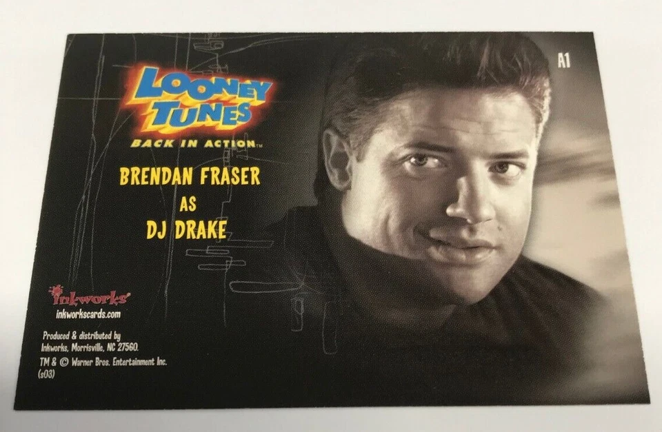 2003 LOONEY TUNES BACK IN ACTION TRADING CARD AUTOGRAPHED CARD A1 D J DRAKE - Image 3 of 3