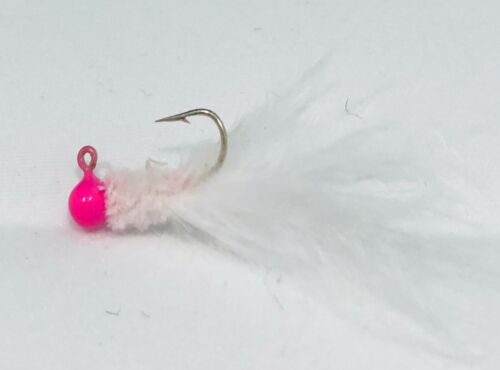 Panfish Jigs 1/80th & 1/32nd Yummies 1/2 Dozen Clean Eyes Hand Tied - Picture 14 of 26