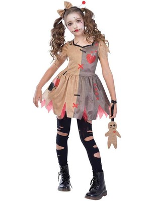 Zombie Pom-Pom Girl Robe FANTAISIE Fille High School Horreur Enfants Costume Halloween