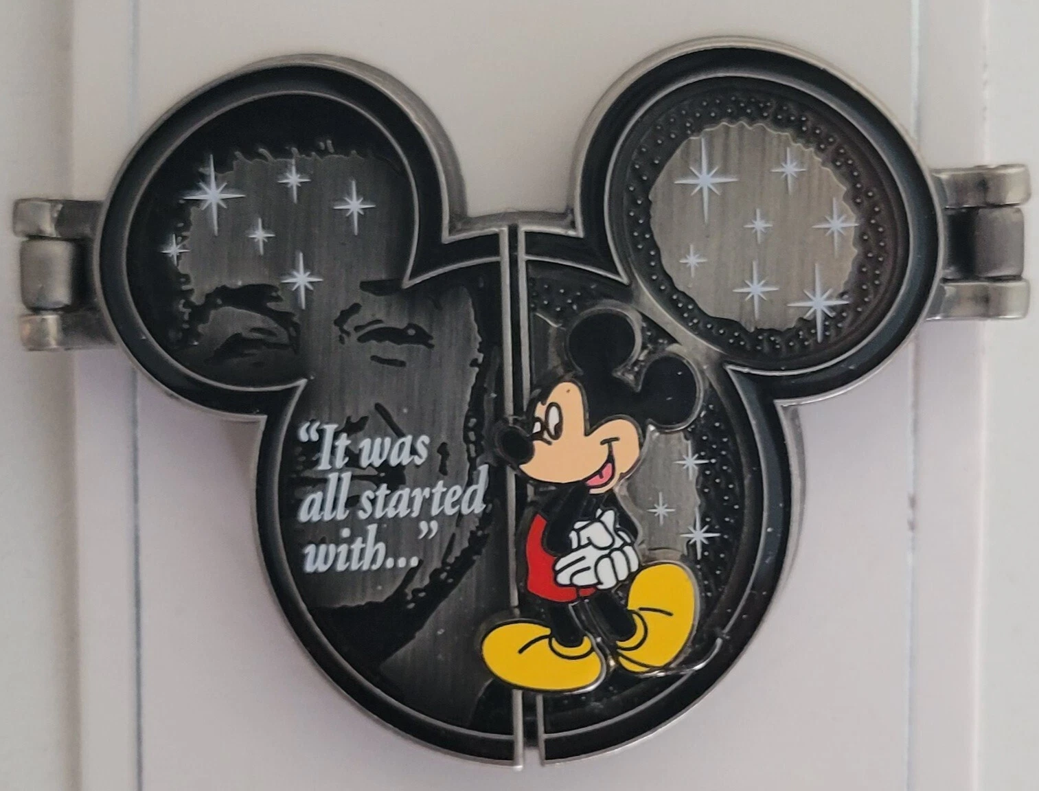 Disney Parks Mickey Mouse It All Started With A Mouse Hinged Pin Trading