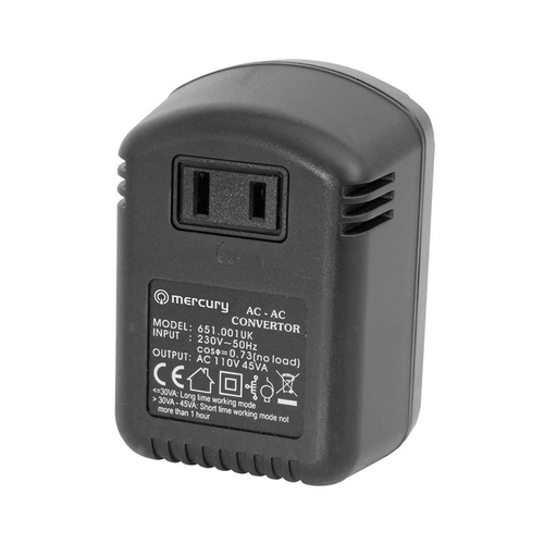 Step Down Transformer 110 Volt To 240 Volt Usa To Uk 45 Watt Uk Plug - Picture 1 of 5