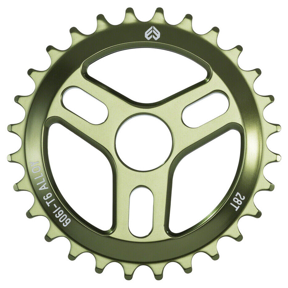 ECLAT BMX VENT BICYCLE SPROCKET BLACK GREEN SATIN OIL SLICK ECLAT BMX VENT BICYCLE SPROCKET BLACK GREEN SATIN OIL SLICK