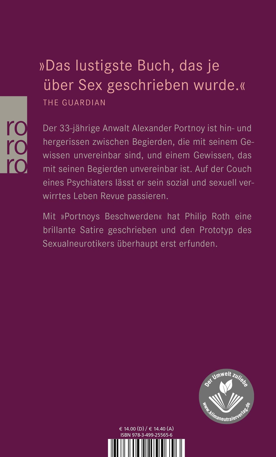 Thumbnail - Portnoys Beschwerden Philip Roth