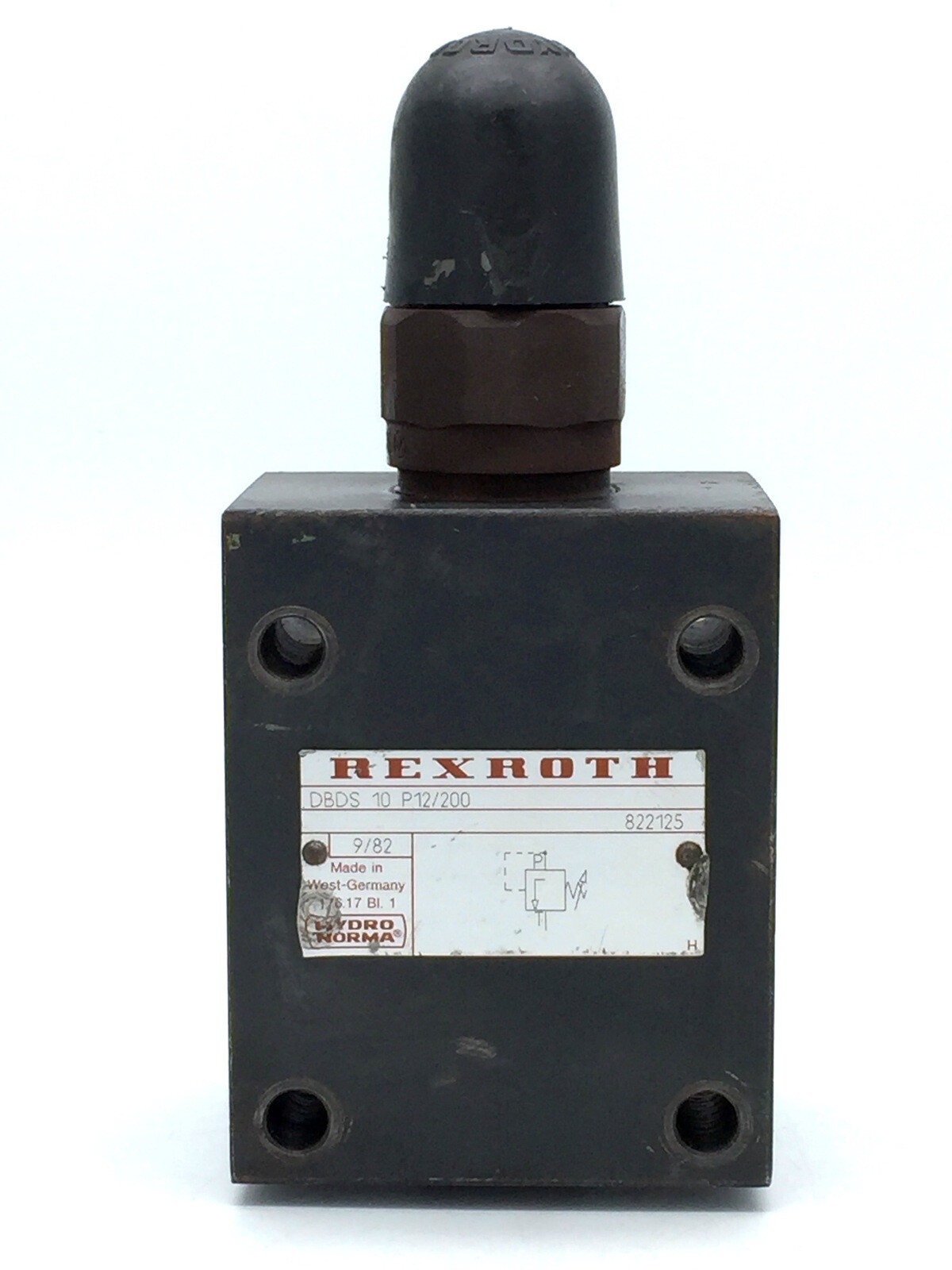Rexroth DBDS 10 P12/200 Hydraulic Pressure Relief Valve 822125 9/82 eBay