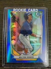 2014 Bowman Chrome BLUE REFRACTOR #399 #CDP84 MILTON RAMOS METS ROOKIE