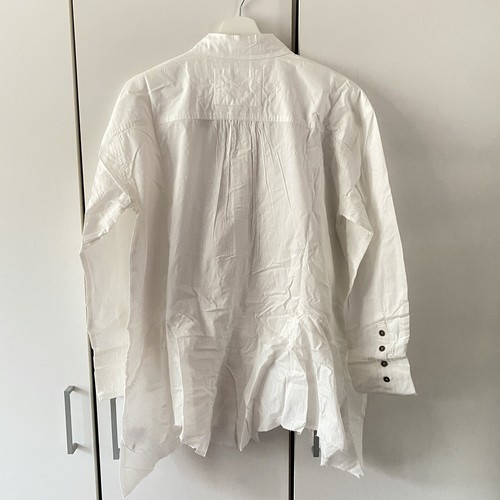 Free People Freya Poplin Tunic Shirt White Size XS Button Collar - Picture 2 of 12