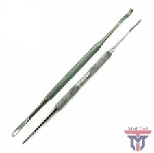 2 PC RUST FREE DUAL SIDED NAIL FILE  INGROWN TOE NAIL LIFTER PODIATRIST TOOLS