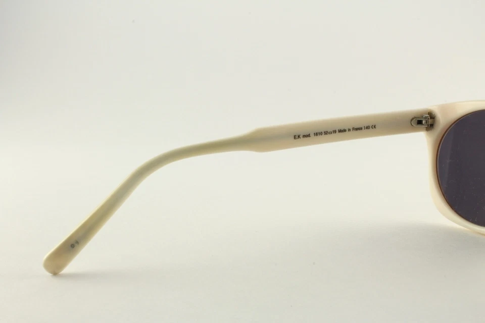Gafas de sol raras auténticas vintage Emmanuelle Khanh 1610 marfil 52 mm gris Francia Foto 4 de 4