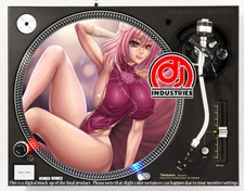 Anime Sexy Girl Michelle - 7"-12" DJ slipmat for  turntable record player 