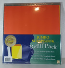 Jumbo Scrapbook Refill Pack Colored Pages Sheet Protectors Stickers Thompson