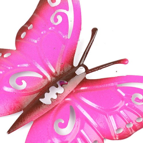 5stk Metall Schmetterling Glasmalerei Hause Fenster Suncatcher Garten Hof 9*11cm - Bild 5 von 11