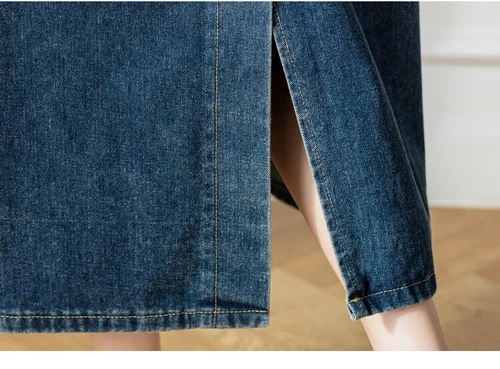 Damen Freizeit Jeansrock Overall Kleid Schürze Straps Latzkleid Geschenk- - Bild 11 von 18