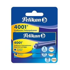 Pelikan 4001 GTP/5 Ink Cartridges for Fountain Pens, Royal Blue, 1.4ml, 10 Pa...