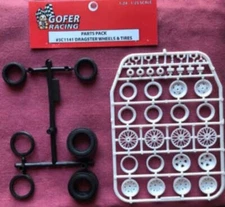 Gofer Racing Decals 5C1141 Parts Pack - Dragster Wheels And Tires