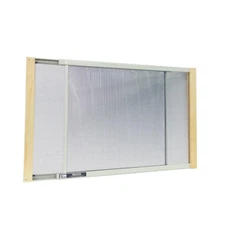 Wood Frame Adjustable Window Screen Clear Insect Mosquito Cat Window Net Mesh