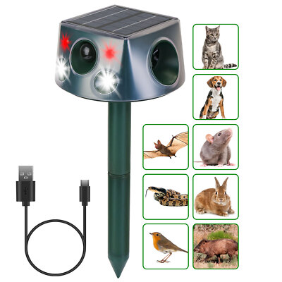 Solar Ultrasonic  Dog Cat Skunk Deer  for Farm Garden