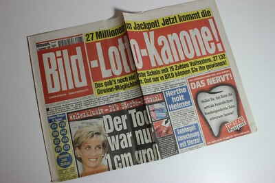 BILDzeitung 01.09.1999 September 1.9.1999 Geschenk 20. 21. 22. 23. Geburtstag