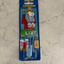 Snoopy Toothbrush 50th Anniversary Children Soft Round Tip w/ Holder