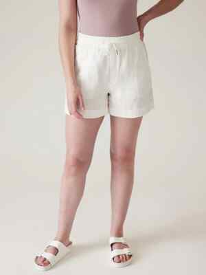 Athleta Retreat Linen Short-Calla Lilly-Plus Size 26-NWT