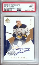 Jack Eichel 2018 SP Authentic Limited Auto Sabres #25 PSA 9