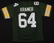 Jerry Kramer Signed Green Bay Packers Jersey Inscribed 