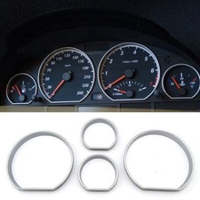 Passend f�r BMW E46 M3 3 Series Tacho Rahmen Blenden Zierrahmen in Silber