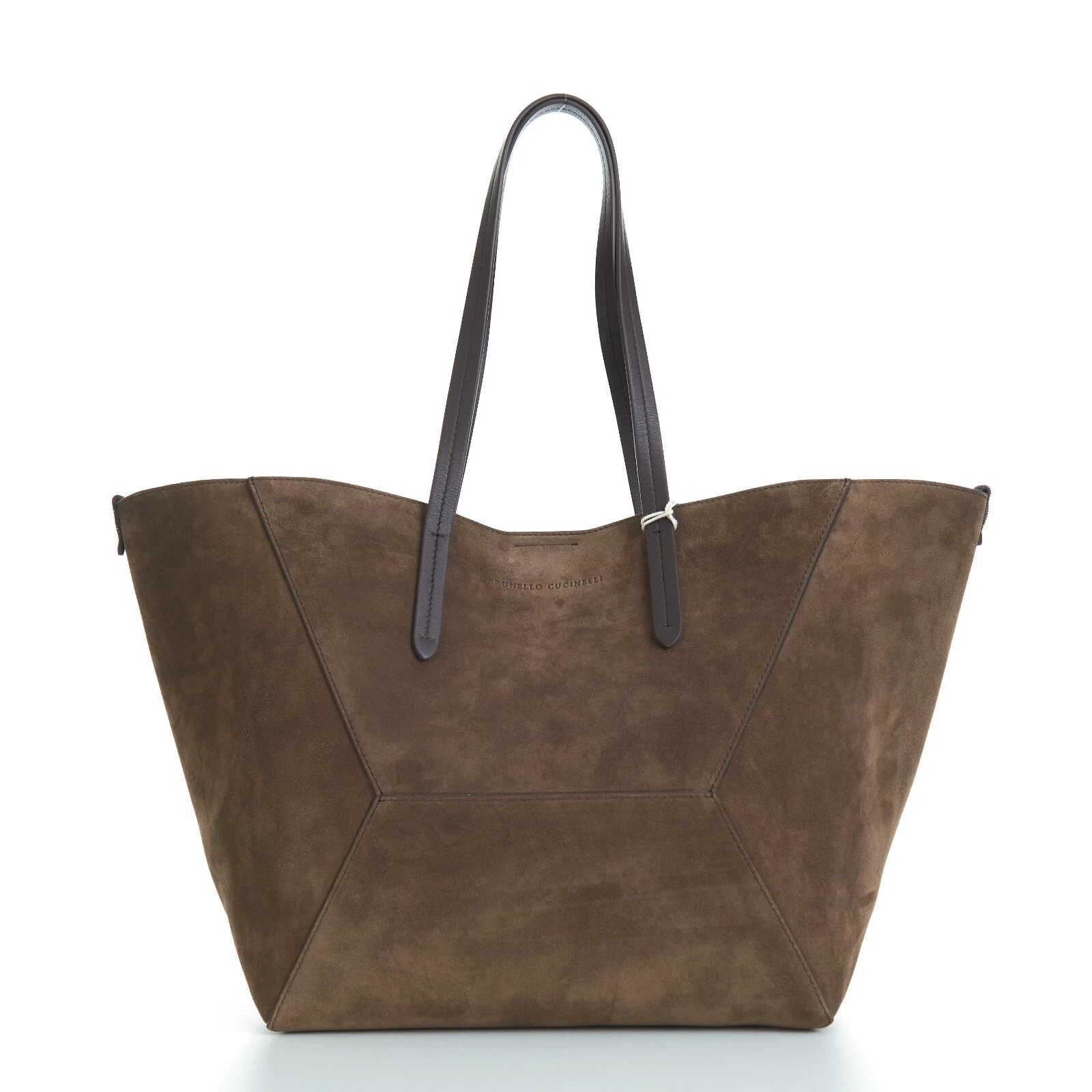Brunello Cucinelli — BRUNELLO CUCINELLI 3600$ BC Duo Bag - Medium, Suede With Monili