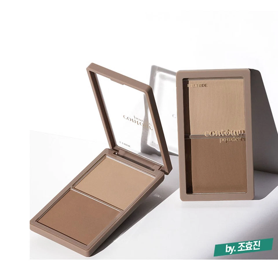 ETUDE Contour 粉末阴影阴影 5 克*2 + 下巴刷 Hyojin Cho K-Beauty 著 — 第 2/4 张图片