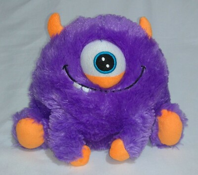 Card Factory lustiges lila pelziges einäugiges Monster Plüschtier Stofftier Figur Puppe