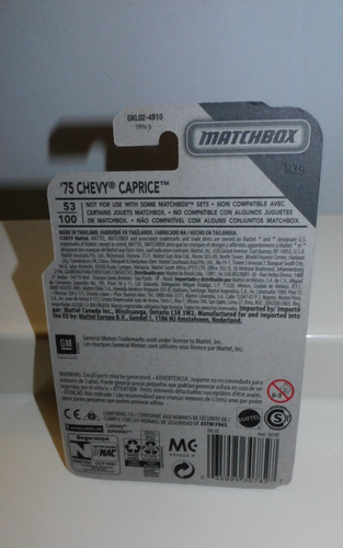 MATCHBOX 2019 #53 '75 CHEVY CAPRICE - Picture 4 of 4