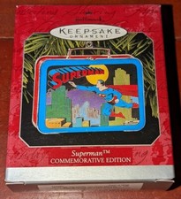 Superman Hallmark Keepsake Ornament Lunchbox Commemorative Edition-1998 NEW 