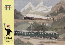 catalog ROKAL 1957/3 model railway catalog TT 1:120 12 mm.   D aa