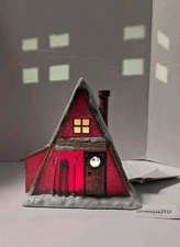 Target Bullseye Playground Christmas Ski Lodge Chalet Light Up MCM Xmas  Village