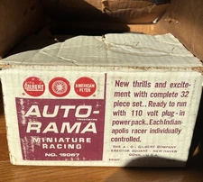 Vintage AC Gilbert Auto-Rama Miniature Racing No. 19067 W Box - Untested