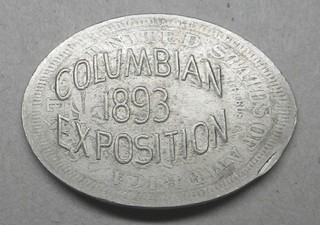1893 Columbian Exposition Elongated 1892 Liberty Nickel