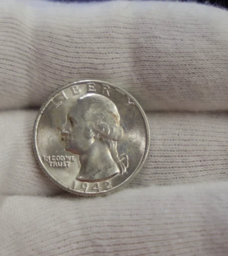 1942 US Washington Quarter 25c AU+