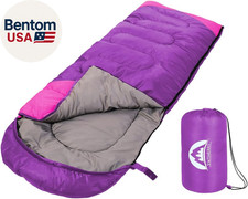 Sleeping Bag 3 Seasons Summer, Spring, Fall Warm  Cool Weather - Lightweight,