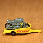 ORIGINAL LESNEY MATCHBOX No.38 HONDA MOTORCYCLE W / TRAILER