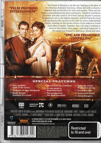Spartacus, Gods Of The Arena, UNCUT - DVD 2 Disc Set - Picture 2 of 2