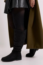 Dorothy Perkins Natural Black Knee High Boots Womens Casual Boots