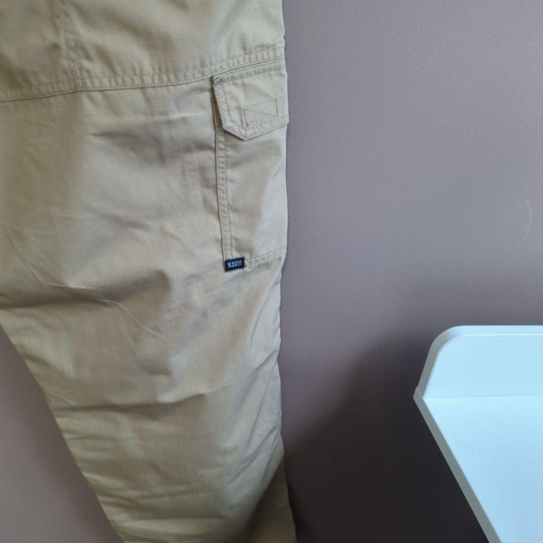 5.11 Tactical Cargo Pants Mens 40x32 Beige Canvas Workwear Utility Pockets image 6