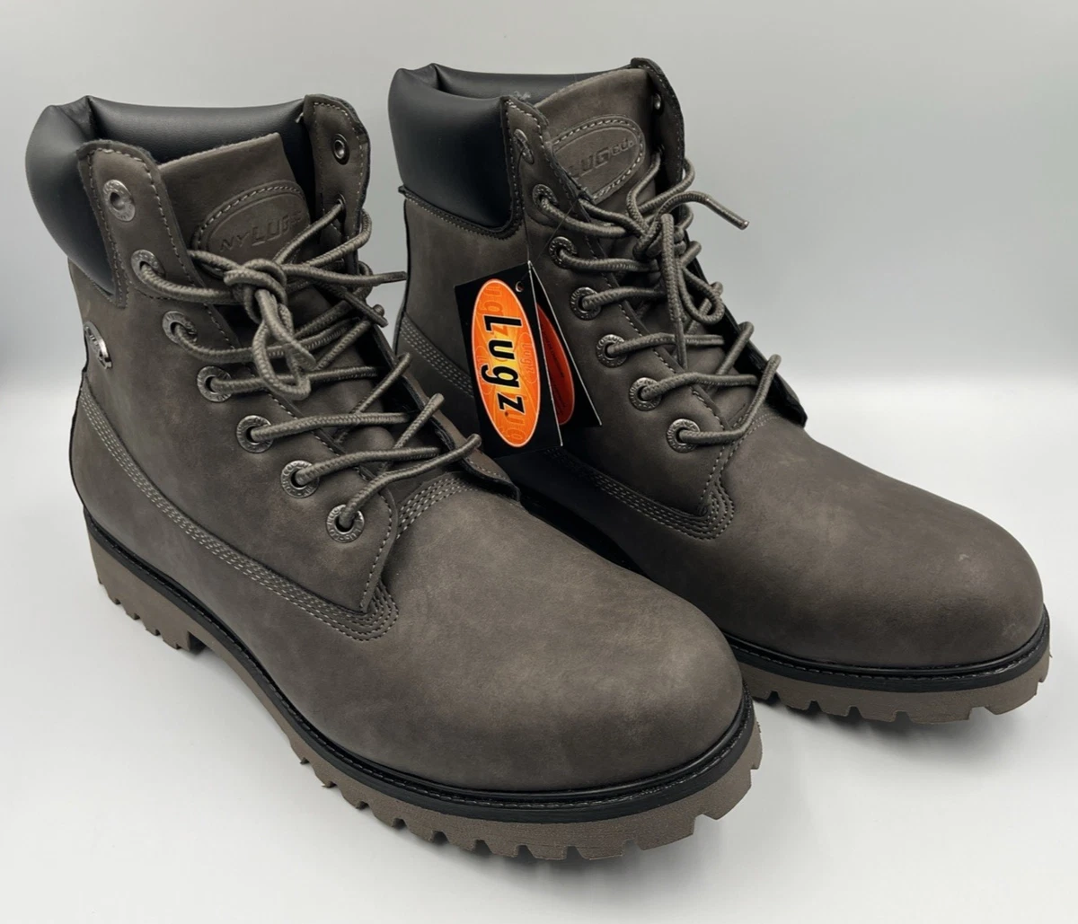 Lugz Mens Flexastride Memory Foam Gray Lace Up Ankle Boots Size 6.5 Women main image 2